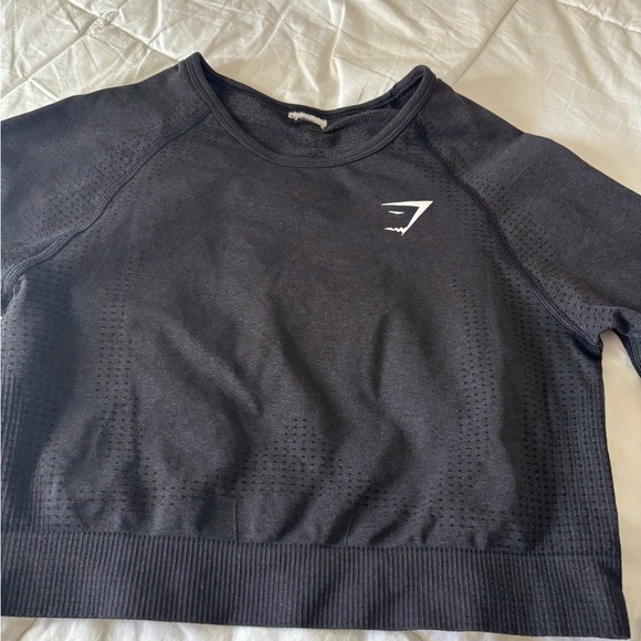 Gimmicks by BKE Black Long Sleeve Cropped Top - Picture 3 of 5